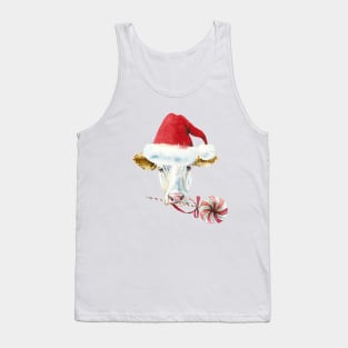 Christmas Cow Tank Top